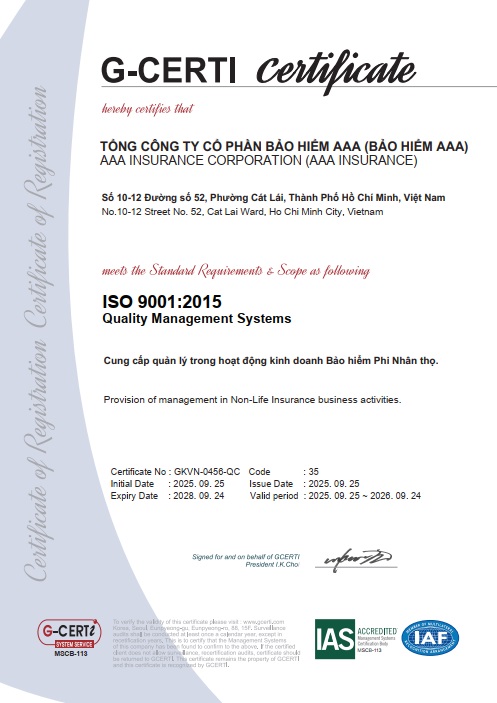Tiêu chuẩn quốc tế về Hệ thống quản lý chất lượng (QMS) ISO 9001:2015